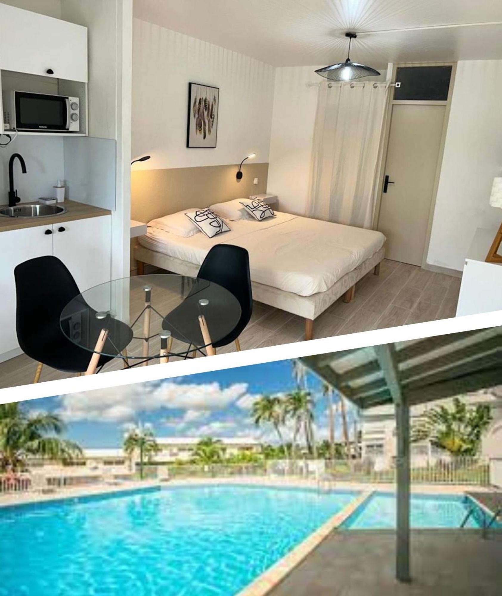Superbe Studio Avec Piscine, Au Coeur De La Marina! Village Soleil ! Proche Aeroport & Ferry Le Gosier  Ngoại thất bức ảnh